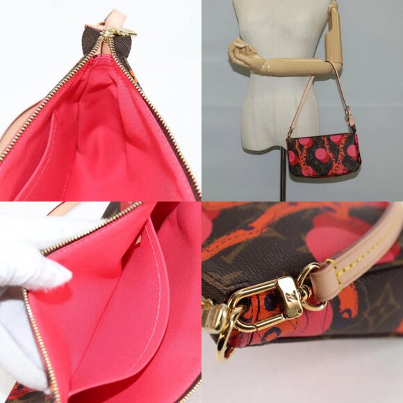 LOUIS VUITTON Monogram La Mage Pochette Accessoires Red M41604 LV Auth 126224SM - Picture 13 of 14